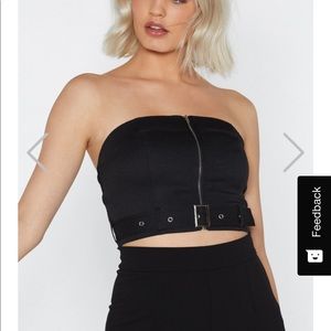 Tube top with belt